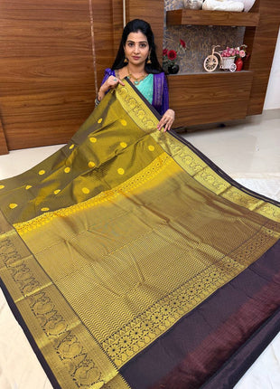 Vaira Oosi Coffee Brown Border
