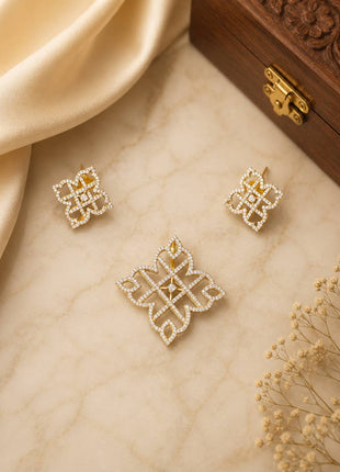 Stone Dollar With Earring