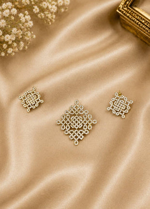 Stone Dollar With Earring