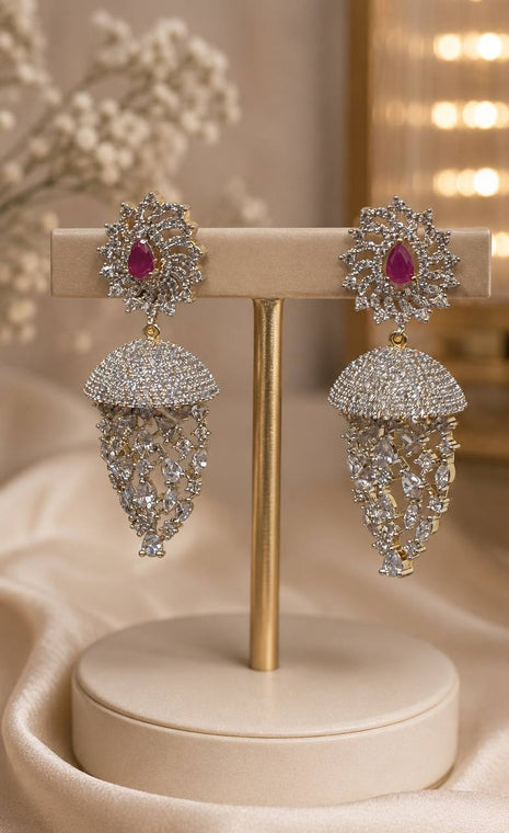 Diamond look Stone Jhumki