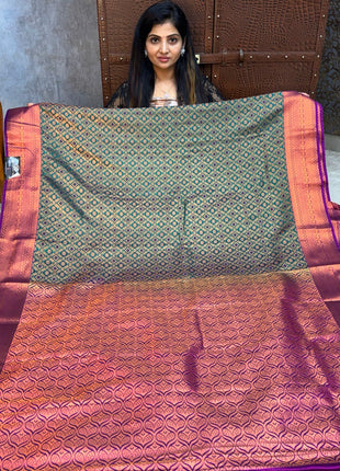 Triple Shade Kanchi Silk