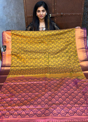 Triple Shade Kanchi Silk