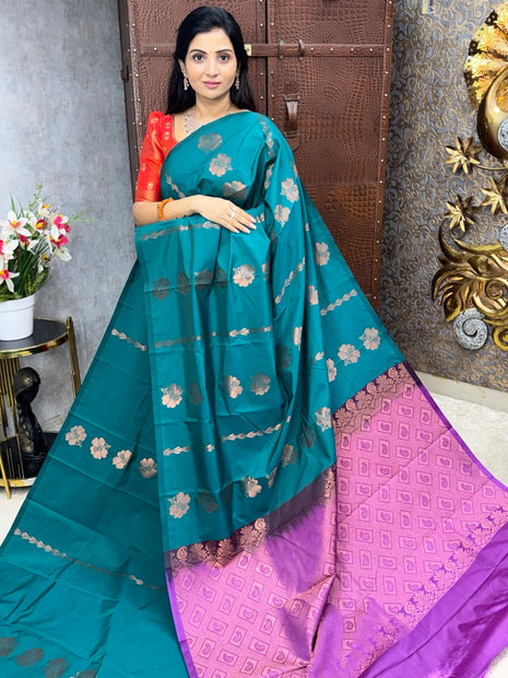 Border Less Kanchi Silk