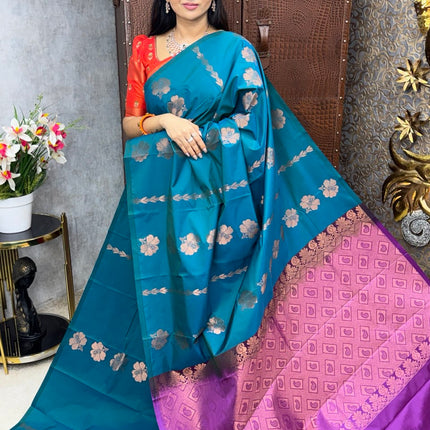 Border Less Kanchi Silk