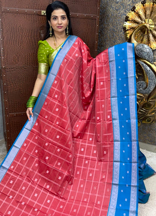 Premium Kanchi Silver Zari