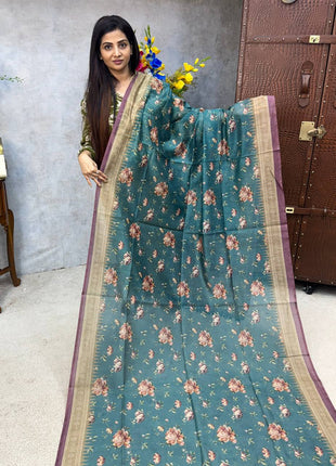 Pure Linen with Kalamkari Printed