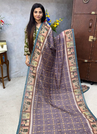 Pure Linen with Kalamkari Printed