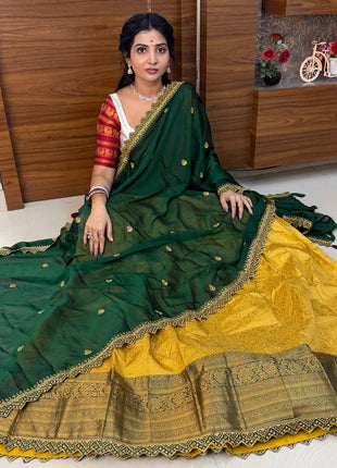 Lehenga is Free Size (Semi Stitched )
