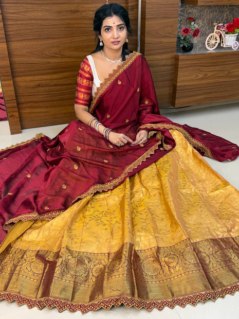 Lehenga is Free Size (Semi Stitched )
