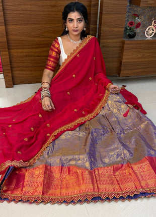 Lehenga is Free Size (Semi Stitched )