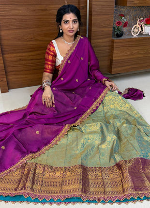 Lehenga is Free Size (Semi Stitched )