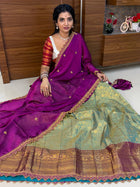 Lehenga is Free Size (Semi Stitched )