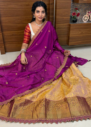 Lehenga is Free Size (Semi Stitched )
