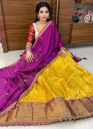 Lehenga is Free Size (Semi Stitched )