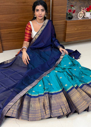 Half Saree (Stitched Skirt, Unstitched Blouse)