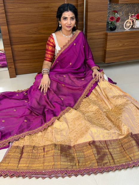 Lehenga is Free Size (Semi Stitched )