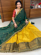 Lehenga is Free Size (Semi Stitched )