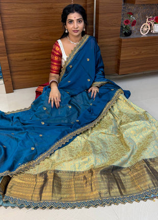 Lehenga is Free Size (Semi Stitched )