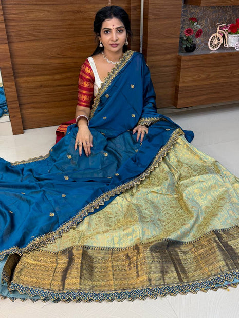 Lehenga is Free Size (Semi Stitched )