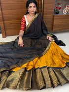 Half Saree (Stitched Skirt, Unstitched Blouse)