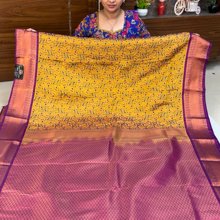 Triple Shade Kanchi Silk