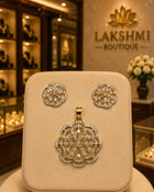 Stone Dollar With Earring