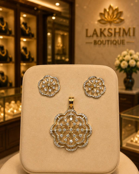 Stone Dollar With Earring