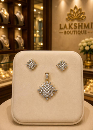 Stone Dollar With Earring
