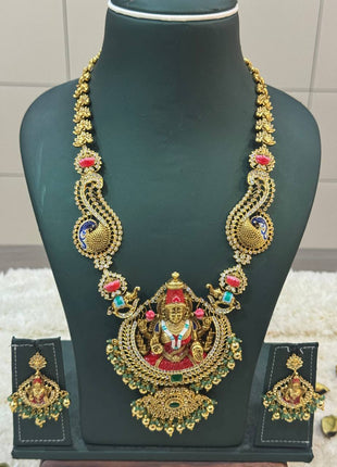 Temple with Diamond look Stone Jewellery