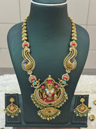 Temple with Diamond look Stone Jewellery
