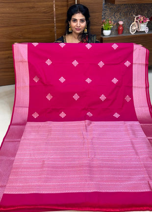 Premium Kanchi Silver Zari