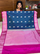 Premium Kanchi Silver Zari