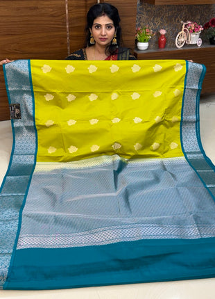 Premium Kanchi Silver Zari