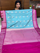 Premium Kanchi Silver Zari