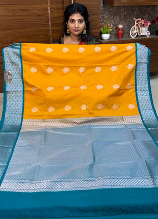 Premium Kanchi Silver Zari