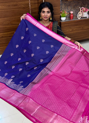 Premium Kanchi Silver Zari