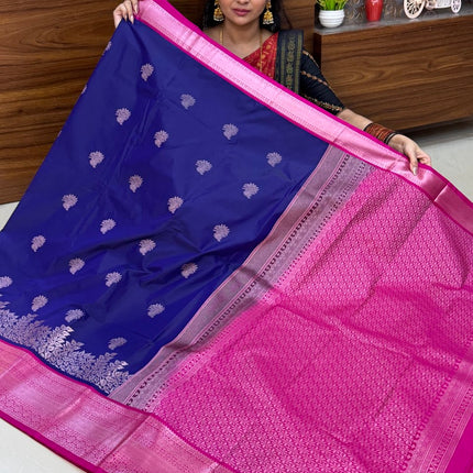 Premium Kanchi Silver Zari