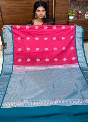 Premium Kanchi Silver Zari