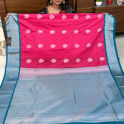 Premium Kanchi Silver Zari