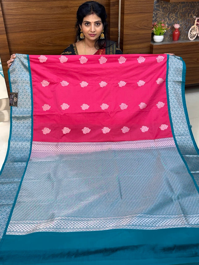 Premium Kanchi Silver Zari