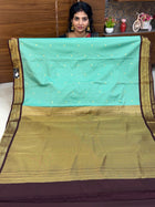 Vaira Oosi Gold Zari Coffee Brown Border