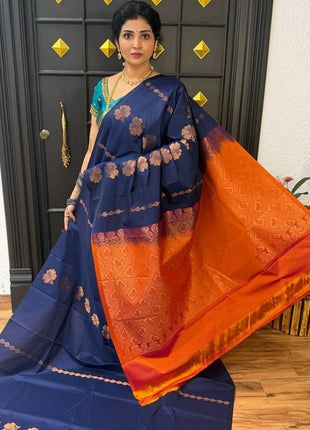 Border Less Kanchi Silk