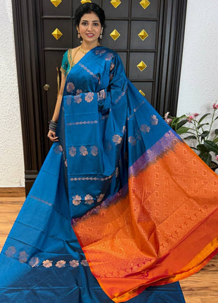 Border Less Kanchi Silk