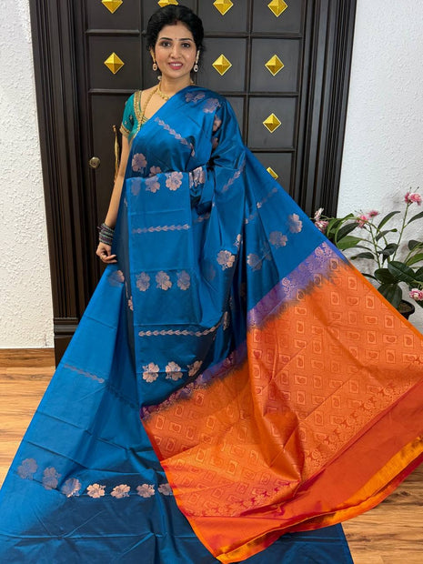 Border Less Kanchi Silk