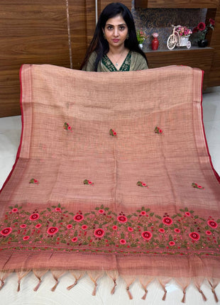Linen With French Knot