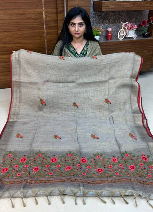 Linen With French Knot