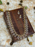 Temple with Diamond look Stone Jewellery