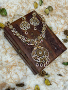 Temple with Diamond look Stone Jewellery