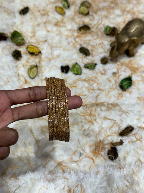 Side Bangle With Stone Work