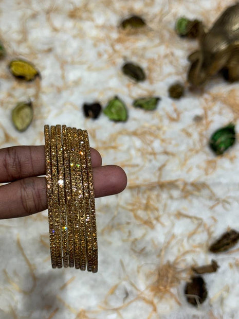 Side Bangle With Stone Work